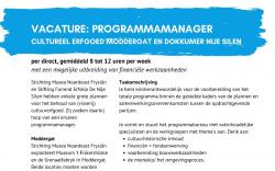 Vacature: Programmamanager